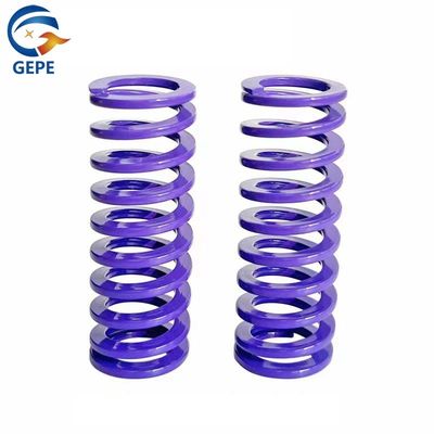GEPE 55CrSi बैंगनी कॉइल संपीड़न स्प्रिंग्स, उच्च शक्ति फ्लैट आयताकार स्प्रिंग्स